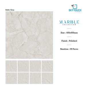 Baldosas de Porcelanato Gris Mármol de 600x600, Baldosas de Cerámica de Porcelana de 600x60 para Pisos - Product Image 3
