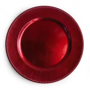 Assiette de présentation décorative en fer, élégant accent de table pour la mise en scène de tables de mariage - Product Image 5