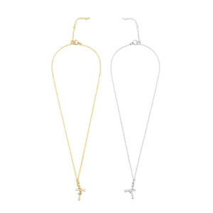 Collana con Ciondolo a Forma di Lettera T in Acciaio Inossidabile Placcato Oro 18K, Minimalista Unisex per Uso Quotidiano - Product Image 2