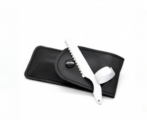 High Quality Single Blade Stainless Steel <b>Razor</b> with Stainless Steel Handle Non-Disposable for Bikini Hair Trimming for Men - Product Image 2