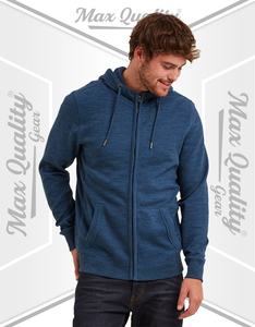 Sweat-shirt à capuche pour homme, fermeture éclair intégrale, en molleton épais avec cordon de serrage et poches kangourou pour un usage quotidien - Product Image 1