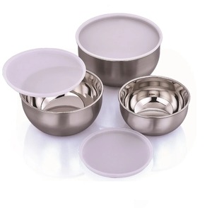 Juego de Tazones de Acero – Tazones para Servir de Acero Inoxidable con Acabado Minimalista para la Cena - Product Image 3