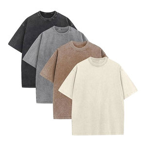 Camisetas Oversize para Hombre, Estilo Vintage, Lavado Ácido, Corte Holgado, Manga Corta, Casual, Streetwear, con Estampado Gráfico - Product Image 1