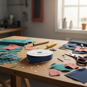 Nastro in Tessuto Blu Navy 3.8cm X 22m Madrid - Product Image 2