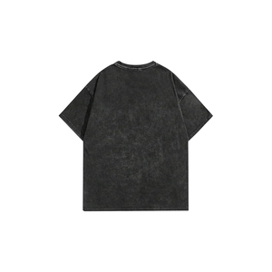 T-shirt graphique oversize pour homme, style vintage délavé, coton, New York Los Angeles, streetwear, tee-shirt décontracté - Product Image 1