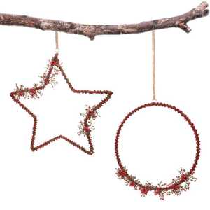 Crystal Beaded Christmas Ornaments With <b>Red</b> <b>Bow</b> Handicraft Decorations Traditional Style Irregular Shape - Product Image 3