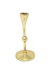 Aluminum Cast Golden Color Candle Holder <b>Lanterns</b> Candle Stand Shiny Polished Decorative Tabletop Accessories From India - Product Image 1