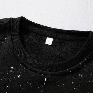 Sudadera Premium con Cuello Redondo y Pedrería, de Algodón Grueso, para Invierno, con Parche Bordado Personalizado, a la Moda - Product Image 3