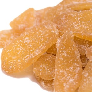 Selected Soft Dried Ginger Root Chunks <b>Sweet</b> Chewy Ginger Snack Authentic Ginger Aroma Golden Finish Premium Quality Pack - Product Image 1