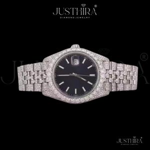 Most Selling Durable Moissanite <b>Diamond</b> Quartz <b>Watch</b> Men Luminous Hands Waterproof Stainless Steel <b>Watch</b> Available For Sale - Product Image 5