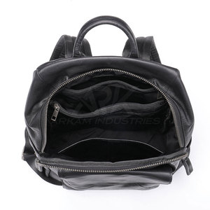 Soft Leather <b>Backpack</b> <b>Daily</b> Leather <b>Backpack</b> Durable Leather <b>Backpack</b> Multi Use Storage Pack - Product Image 2