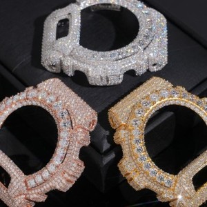 Premium Custom DW6900 Compatible <b>Watch</b> Stainless Steel Iced Out Luxury Mod Edition Custom DW6900 Style Metal <b>Case</b> <b>Watch</b> - Product Image 3