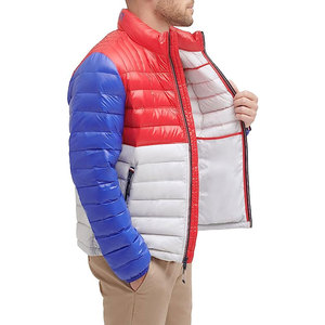 Latest Design <b>Men</b> Puffer Jacket Stand Collar Front Logo Stylish Casual Eco-Friendly Breathable Winter Jacket Custom Logo Option - Product Image 5