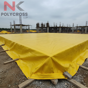 Bâche en PE robuste et imperméable pour chantier de construction, idéale pour la protection contre l'humidité du ciment et la couverture des surfaces. - Product Image 3