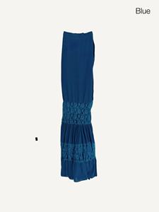 Falda Maxi Boho Flamenco Hecha a Mano |   Falda de Algodón con Volantes de Encaje |   Ropa de Baile para Mujeres para Festivales Españoles - Product Image 2