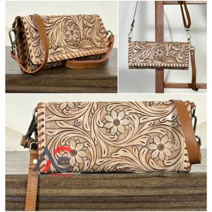 Bolso Bandolera Pequeño de Moda 2026, Cartera, Monedero, Bolso de Mano de Cuero Vacuno Genuino Hecho a Mano, Mini Bolso de Diseño para Mujer - Product Image 1