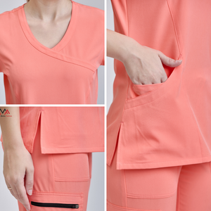 Uniforme Médico VN FACTORY, el Más Cómodo y Útil, Diseño de Mono para Salón de Belleza, Uniformes para Enfermeros Masculinos para Hospital, Blanco, Muestra Gratis - Product Image 6