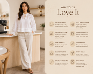 <b>Top</b> Selling Women Vintage Woven Summer Fashion Cotton <b>Linen</b> Blouse Long Bishop Sleeve Tie up Neck Solid Color Casual Loose Shirt - Product Image 2