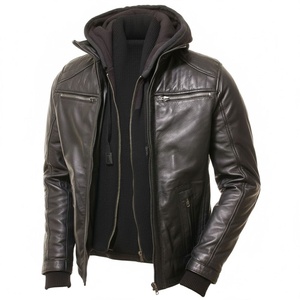 2026 Top Quality <b>Men</b> <b>Leather</b> <b>Jacket</b> Durable Casual Plain Light Weight <b>Men</b> <b>Leather</b> <b>Jacket</b> Windproof Fashion <b>Jacket</b> - Product Image 1