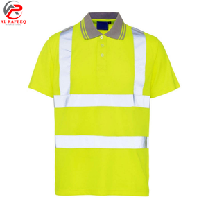 Nueva Llegada 2026 Camiseta Polo de Trabajo de Manga Corta de Alta Visibilidad con Cinta Reflectante, Secado Rápido, Impermeable, Logotipo Personalizado - Product Image 3