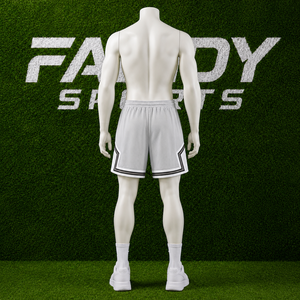 กางเกงบาสเก็ตบอลตาข่ายผู้ชายขายส่ง ระบายอากาศได้ดี กางเกงออกกำลังกาย กางเกงกีฬา สตรีทแวร์ ลายทาง ไซส์ใหญ่ กางเกงออกกำลังกายฤดูร้อน - Product Image 3
