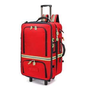 Professional <b>Rolling</b> Medical <b>Backpack</b> Large Capacity Trauma Trolley with Reflective Safety Strips for Paramedics - Product Image 1