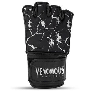 Guantes de MMA Venomous Black Thunder Personalizados, Guantes de Piel para Entrenamiento de Grappling y Sparring, Guantes de Combate para Boxeo y Muay Thai - Product Image 4