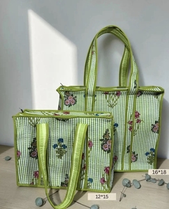 Bolsa de Mano de Lona con Estampado de Elefantes, Bolsa de Compras Reutilizable de Algodón, Bolsa de Mano de Gran Capacidad al por Mayor - Product Image 6