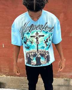 Camiseta Corta de Primera Calidad, Diseño Gráfico Personalizado, Doble Capa, Camisetas Sublimadas para Hombre, Camisetas Lisas con Lavado Ácido - Product Image 2