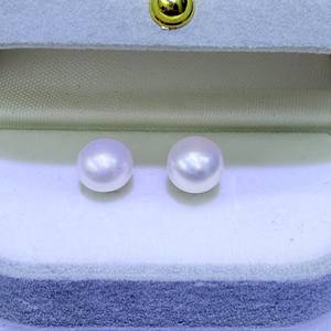 Pendientes de Perlas de Agua Dulce Naturales de Zhuji, 4-10 mm, Vegetales Mantou con Plata de Ley S925 para Uso Diario, por Ding Qiangguang - Product Image 4