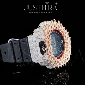 Reloj de Lujo con Bisel de Diamantes Moissanite VVS, Estilo Hiphop, Plata 925, Unisex, para Bodas y Eventos - Product Image 4