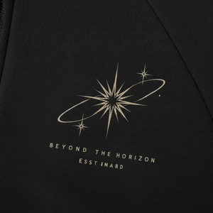 Sudadera con Cremallera Completa NOVA para Hombre, Diseño Celestial Negro, Felpa de Algodón, OEM ODM - Product Image 6