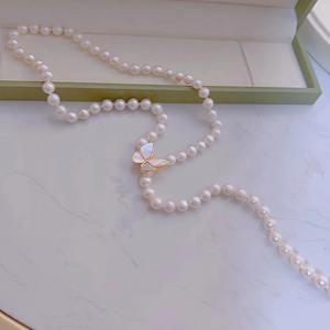 Collar de Perlas de Agua Dulce con Perlas Redondas de Luz Intensa, Cadena de Clavícula Moderna, Colgante y Amuleto de Lujo - Product Image 2