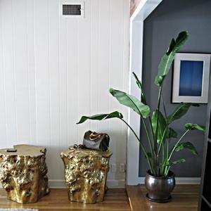 Tabouret en aluminium artisanal de haute qualité en promotion – Mobilier de qualité supérieure, tabouret en métal avec finition dorée, ottoman en laiton - Product Image 1