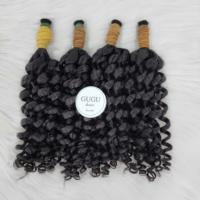 Extensions de cheveux bouclés en vrac – 100 % cheveux humains, doux et sans nœuds, noir naturel, double épaisseur, prix d'usine
