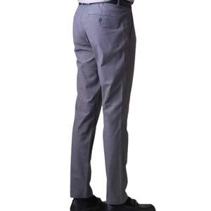 Slate Blue Chino Pants Men Modern Fit Cotton Trousers All Season Casual Male Apparel Custom Design Dress Pants - Product Image 2