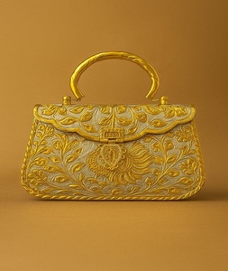 Bolso de Mano Elegante para Aniversario de Bodas, Chapado en Oro, Latón, Hecho a Mano, Forma Personalizada, Tallado, Artesanía Internacional F S - Product Image 5
