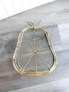 Pear Shape Metal Wire Fruit <b>Basket</b> For Gift Hampers Dining <b>Table</b> Serving Decorative Fruit Display And Guest Entertaining - Product Image 5