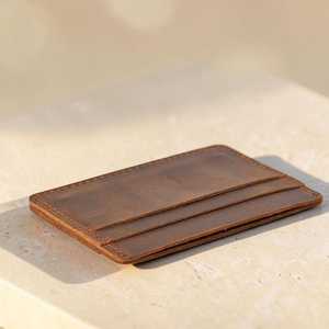 Porte-cartes en cuir véritable avec fermeture éclair, blocage RFID, étui pour cartes de crédit, logo personnalisé, portefeuille de poche LNCR-0033 - Product Image 2