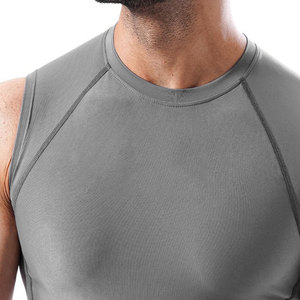 Top Deportivo de Compresión sin Mangas con Cuello Redondo de Secado Rápido para Yoga y Gimnasio, Fabricado con Spandex y Nailon, Venta al Por Mayor - Product Image 6