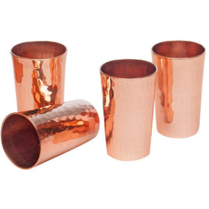 Ensemble de 2 verres à boire en cuivre pur martelé à la main, design moderne et écologique, pour mariage, cuisine, usage domestique, prix raisonnable - Product Image 5