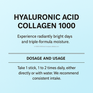 Complément alimentaire quotidien pour adultes fabriqué en Corée, bâtonnets à absorption élevée, collagène, acide hyaluronique, hydratation de la peau, poudre de beauté et de bien-être - Product Image 5