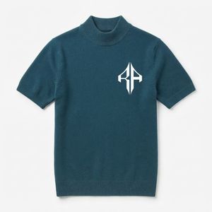 เสื้อสเวตเตอร์ถักขายส่ง พร้อมโลโก้สีขาว ทรงปกติ สำหรับผู้ชาย ผลิตจากอะคริลิก/ผ้าฝ้าย ไม่มีลายพิมพ์ โดย RIVIAN ATLANTIC - Product Image 2
