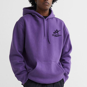 Prix d'usine – Tissu 100 % coton écologique et durable, imperméable et respirant, pour streetwear d'hiver, avec capuche et poches unies - Product Image 1