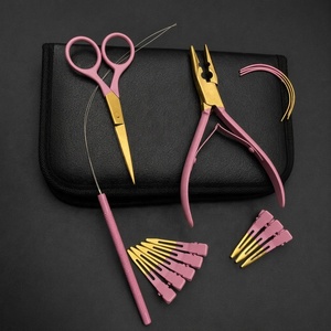 Kit d'outils pour extensions capillaires bicolores or et rose, testé à la main, outils de beauté personnalisés par TEEJAY INTERNATIONAL – Meilleures ventes - Product Image 1