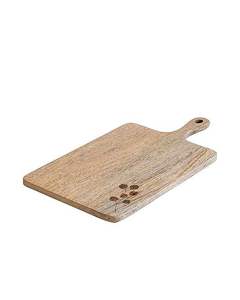 Tabla de Cortar de Madera Natural con Resina, Duradera, para Queso, Verduras y Charcutería - Product Image 2