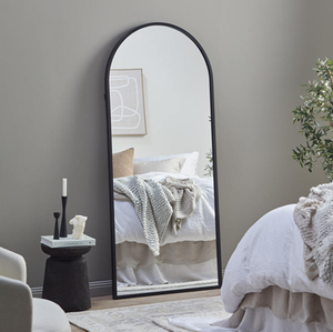 Aluminum Alloy <b>Frame</b> Dressing Mirror Wall-Mountable Floor Standing Full-Body Mirror - Product Image 2