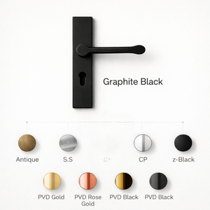 High Quality Brass <b>Door</b> <b>Handle</b> with Back Plate, Modern Lever Design, Durable Heavy Duty <b>Handle</b> for Home, Office & Hotel <b>Doors</b> - Product Image 5