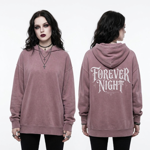 Sweat-shirt à capuche court personnalisé pour femme, motif graphique portrait 'Blood Tears', style streetwear, en molleton, fabrication OEM - Product Image 2