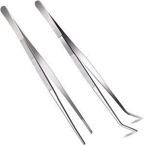 Juego de Pinzas Profesionales de Acero Inoxidable de 7 Pulgadas |   Pinzas Multiusos de Punta Recta y Dentada de Primera Calidad |   Paquete de 2 Quirófanos Quirúrgicos Resistentes - Product Image 6